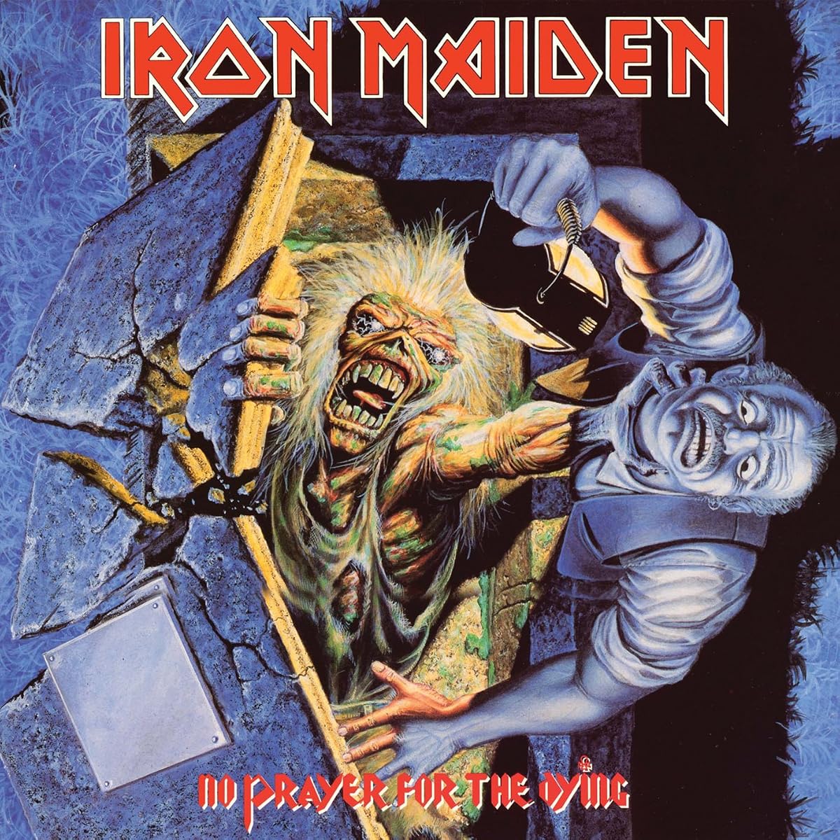 Capa de No Prayer for the Dying, de Iron Maiden